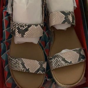 Snakeskin sandals